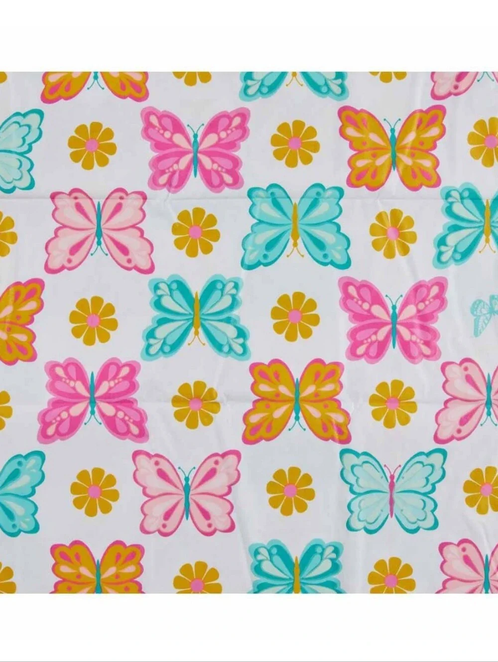 Dolly Parton Butterflies Floral Print PEVA Tablecloth